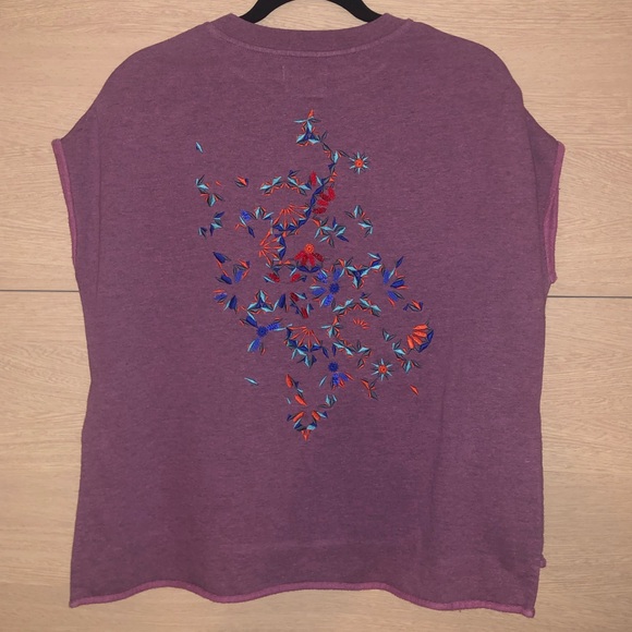 Anthropologie ElevenParis Purple Box Hoodie XS - Picture 7 of 8